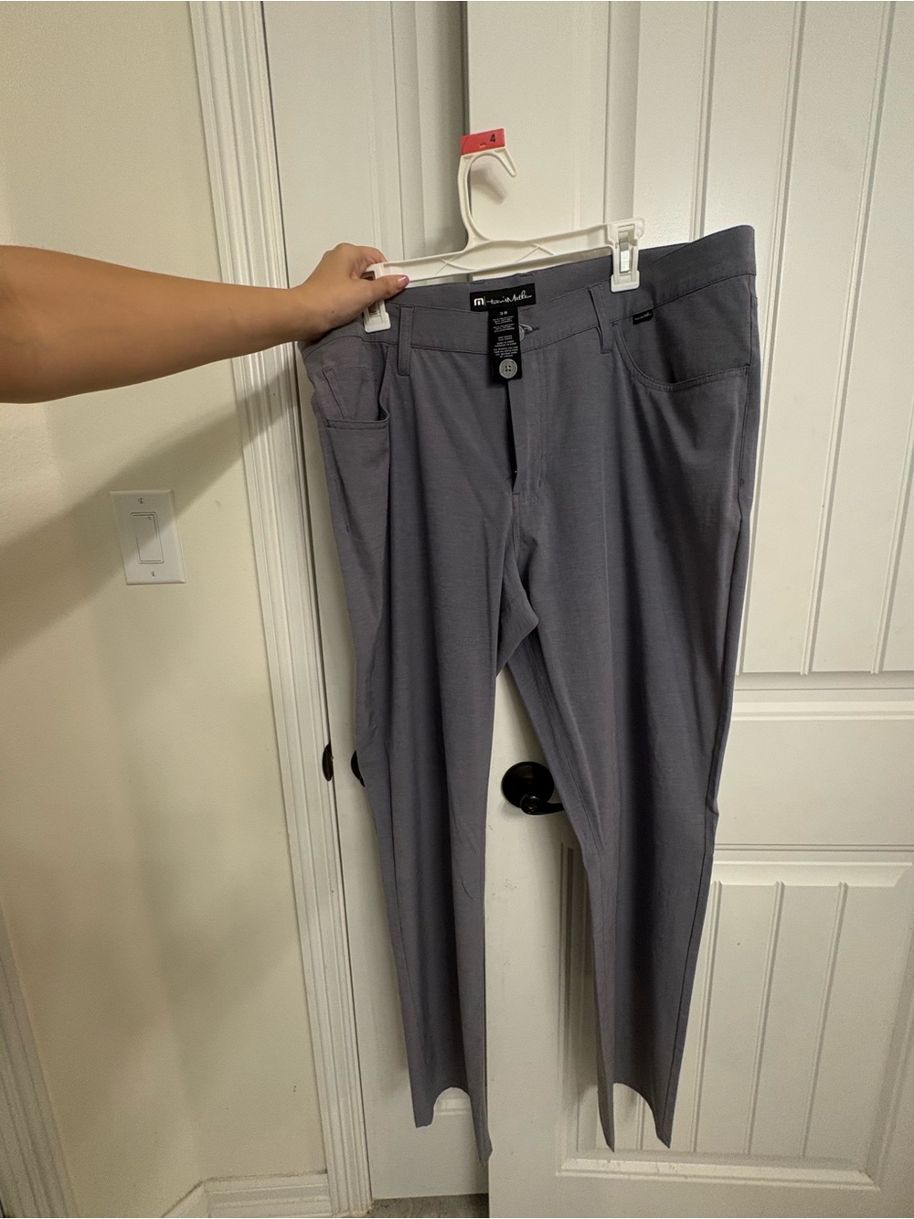 Travis Mathew Men's Dress Pants in Gray